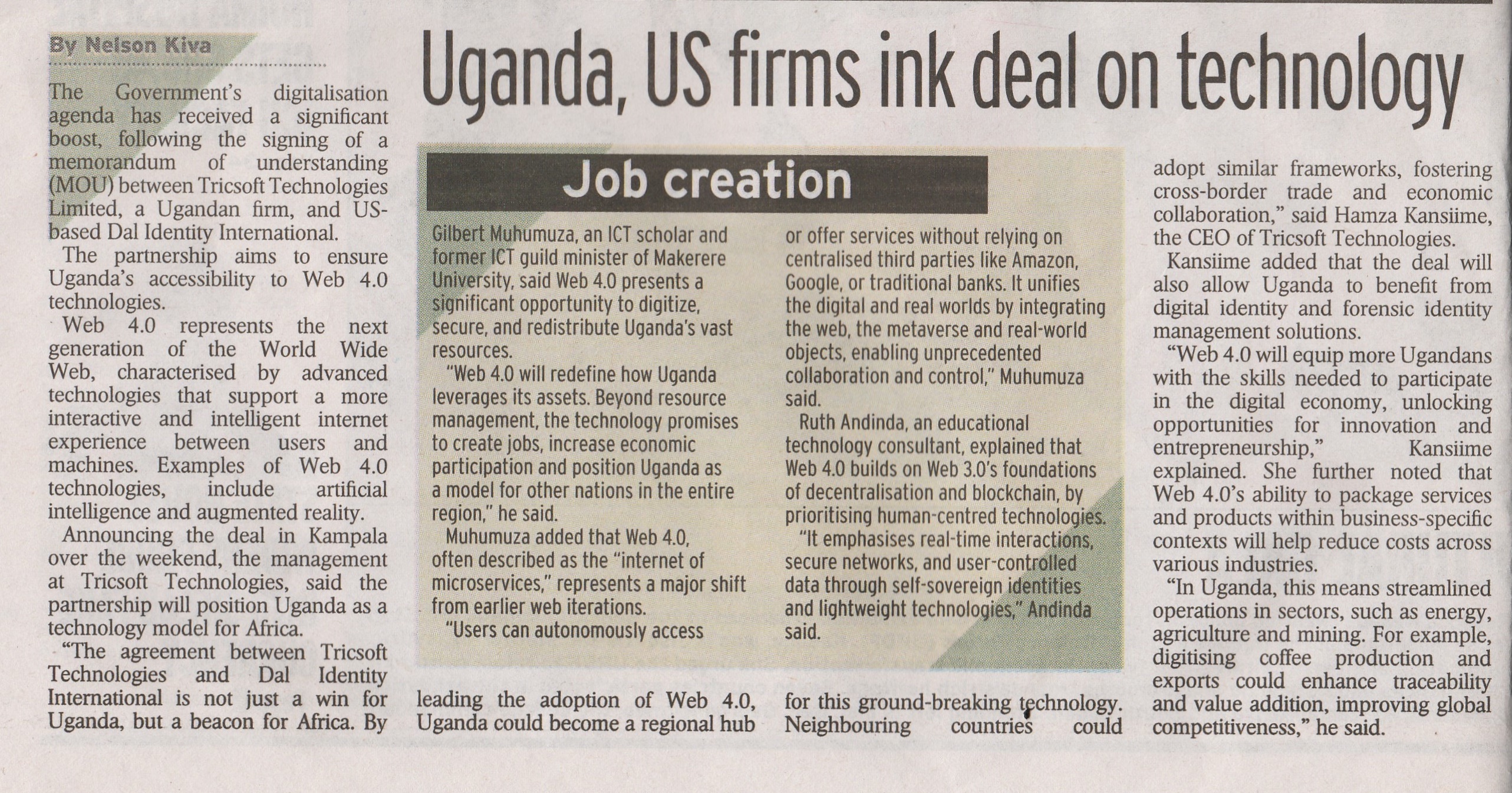 Tricsoft Technologies and DAL Identity International Partner for Advanced Technology Transfer