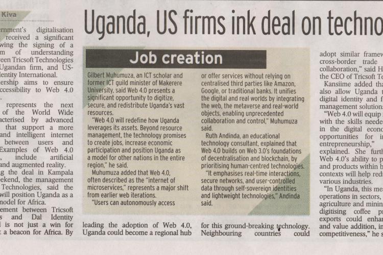 Tricsoft Technologies and DAL Identity International Partner for Advanced Technology Transfer